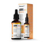 Vitamin ADEK junior gyermekeknek csepp (300 mcg + 10 mcg + 4 mg + 20 mcg) gluténmentes étrend-kiegészítő 30 ml - Pharmovit