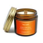 Bergamott-narancs illatú szójagyertya fa kanóccal, 120 ml – Your Candle