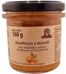 Cukormentes sárgabaracklekvár eritrittel édesítve 160 g – Vitapol