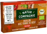 Bouillon - marhahús kocka hozzáadott cukor nélkül BIO (8 x 12 g) 96 g - Natur Compagnie