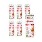 KÉSZLET 6 x Gluténmentes cukormentes mandulaital BIO 1l