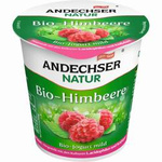 Málnás joghurt 3,7% zsírtartalmú BIO 150 g – Andechser
