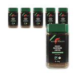 KÉSZLET 6 x Koffeinmentes arabica/robusta fair trade instant kávé BIO 100 g - Mount Hagen