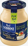 Bio Krémes joghurt mangó-vanília ízzel, 3,8% tejzsírtartalommal, 500 g üveges – Sobbeke
