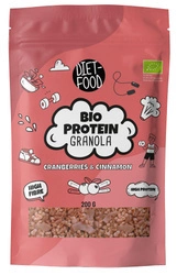 Áfonyás-fahéjas fehérje granola BIO 200 g - Diet-Food