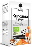Kurkuma és bors bio étrend-kiegészítő 60 kapszula (555 mg) - Dar Natury