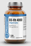 D3-Vit vitamin 100 µg (4000 NE) gluténmentes étrend-kiegészítő 120 kapszula - Pharmovit (Clean Label)