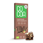 Mogyorós csokoládé 70 % cukorral kevesebb bio 40 g - COCOA