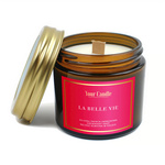 Illatosított szója gyertya fa kanóccal la belle vie 120 ml - Your Candle
