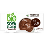 Gluténmentes csokoládé ízesítésű szója desszert bio (2 x 130 g) 260 g - The Bridge