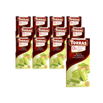 KÉSZLET 12 x Fehér csokoládé matcha teával hozzáadott cukor nélkül gluténmentes 75 g - Torras
