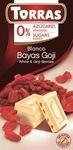 Fehér csokoládé Goji bogyóval 75 g – Torras