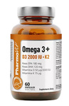 Omega-3 + D3 + K2 vitaminok gluténmentes étrend-kiegészítő 60 kapszula – Pharmovit