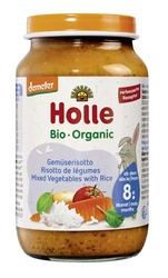 Ebéd zöldséggel és rizzsel 8 hónapos kortól Demeter BIO 220 g (üveg) - Holle