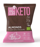 Keto csokoládéval bevont mandula mct olajjal hozzáadott cukor nélkül BIO 70 g - Kakaó