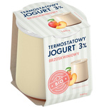 Termosztátos joghurt őszibarackos 3% Bio 140 g – Yömleko