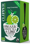 Fair trade zöld tea lime-mal és gyömbérrel BIO (20 x 2 g) 40 g
