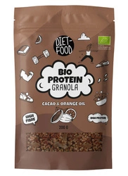 Protein granola kakaó és narancsolaj BIO 200 g - Diet-Food
