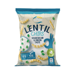 Vörös lencse chips tejszínes-hagymás ízesítéssel 100 g