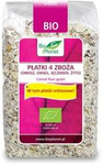 Négygabonás pehely (tönkölybúza, zab, árpa, rozs) Bio 300 g – Bio Planet