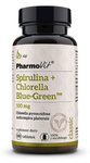Spirulina + Chlorella kékeszöld étrend-kiegészítő (500 mg), gluténmentes, 180 tabletta – Pharmovit