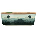 PLA műanyag uzsonnásdoboz rekesszel Air Balloon Valley 800 ml - Chic-Mic