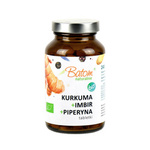 Kurkuma + gyömbér + piperin bio étrend-kiegészítő 240 tabletta 120 g - BATOM